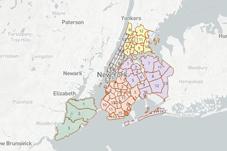 New York City has 59 Community Boards. Image: Courtesy of NYC Dept. of City Planning.