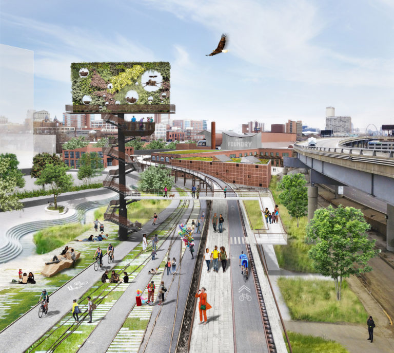 +StL: Growing an Urban Mosaic by Object Territories; [dhd] Derek Hoeferlin Design; and TLS Landscape Architecture. Image: Object Territories.