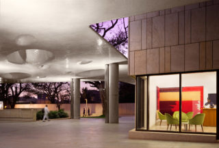 Tata Consultancy Services, Banyan Park by Tod Williams Billie Tsien Architects | Partners and Somaya & Kalappa Consultants. Photo: Michael Moran/Tod Williams Billie Tsien Architects | Partners.