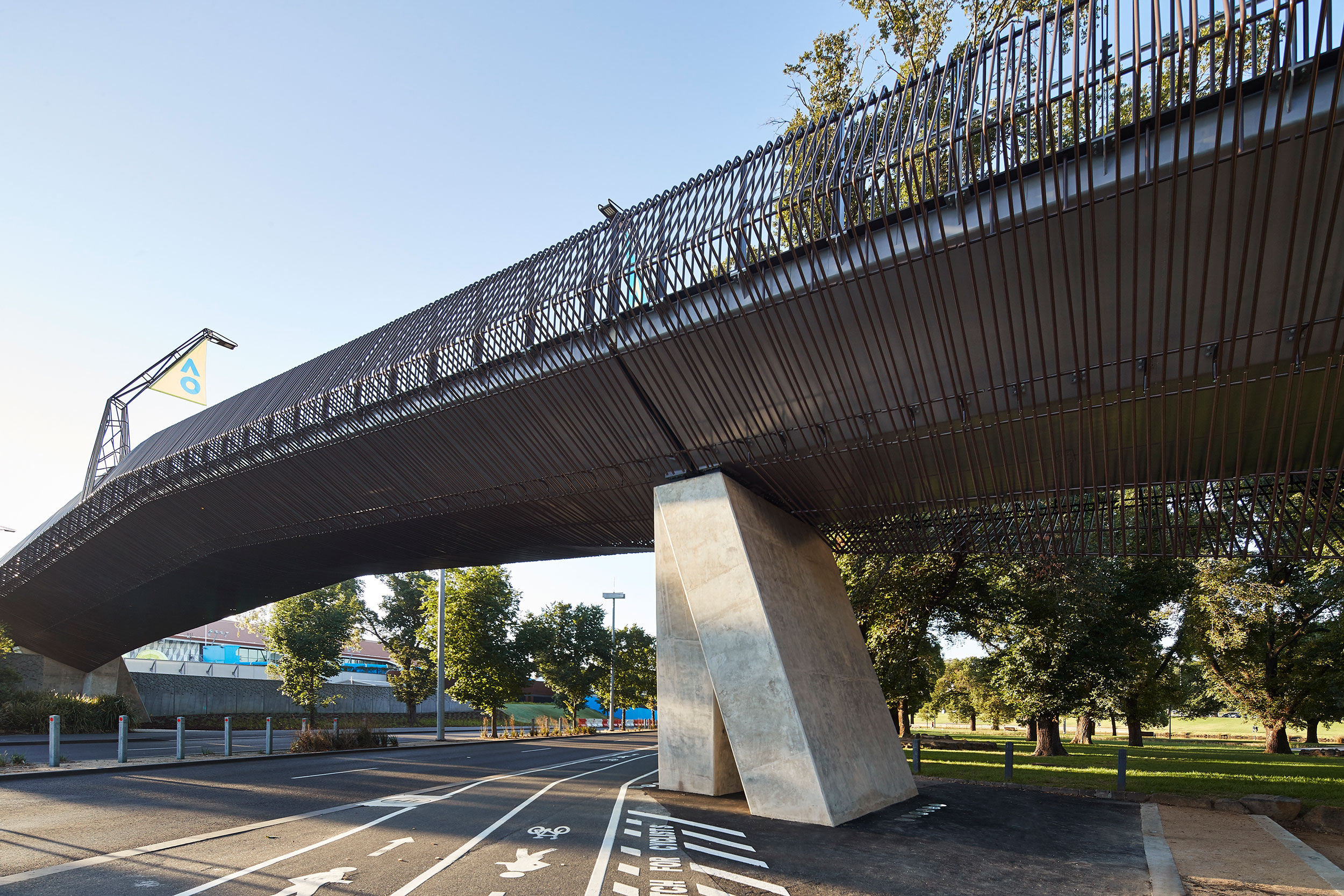 Tanderrum Bridge by John Wardle Architects; NADAAA; and OCULUS. Photo: Kristoffer Paulsen.