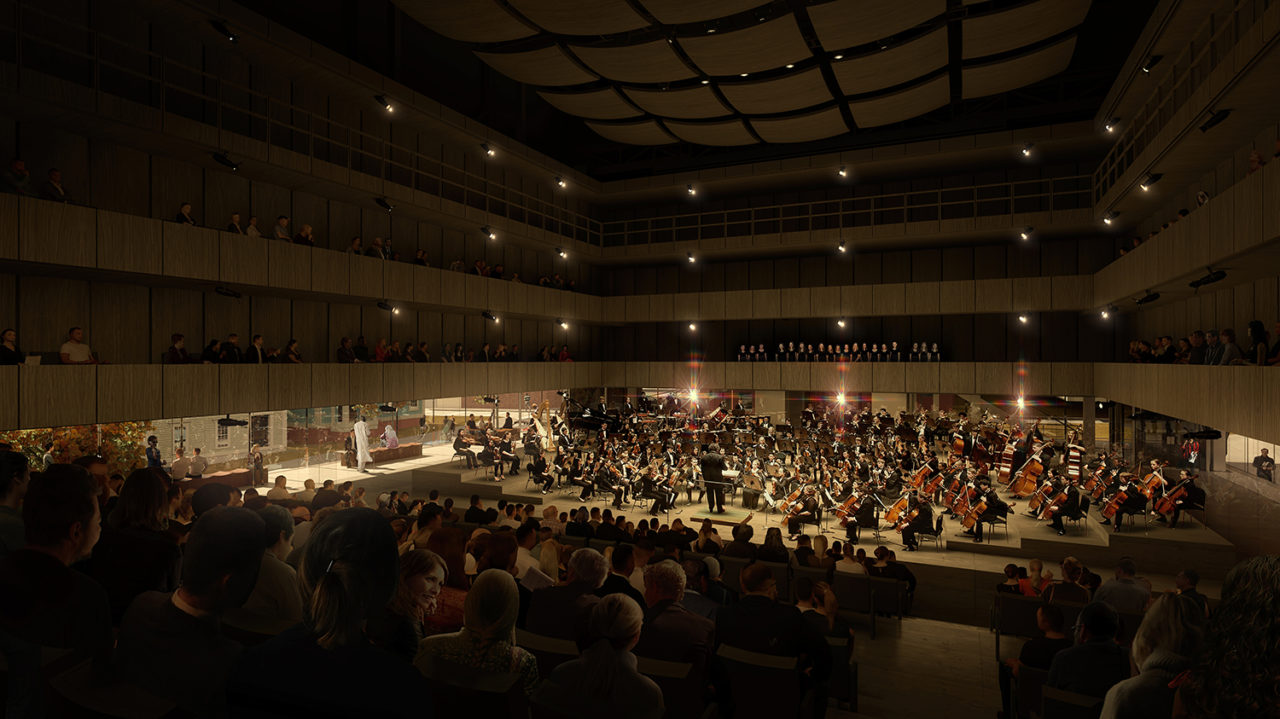 Brown University Performing Arts Center by REX. Image credit: Luxigon.