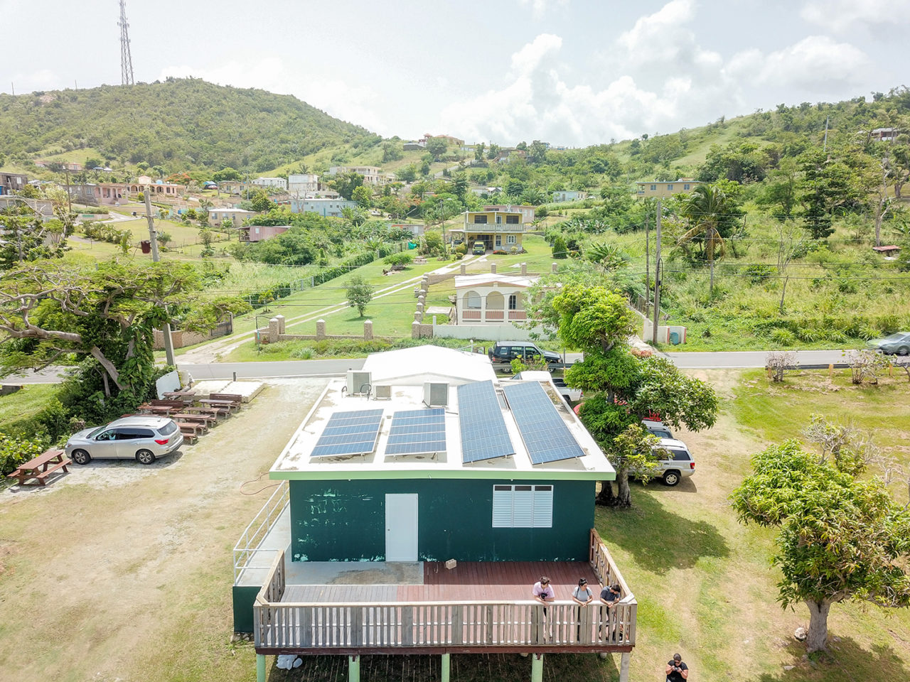Solar panel house by Resilient Power Puerto Rico and Marvel Architects. Image credit: Courtesy of Marvel Architects.