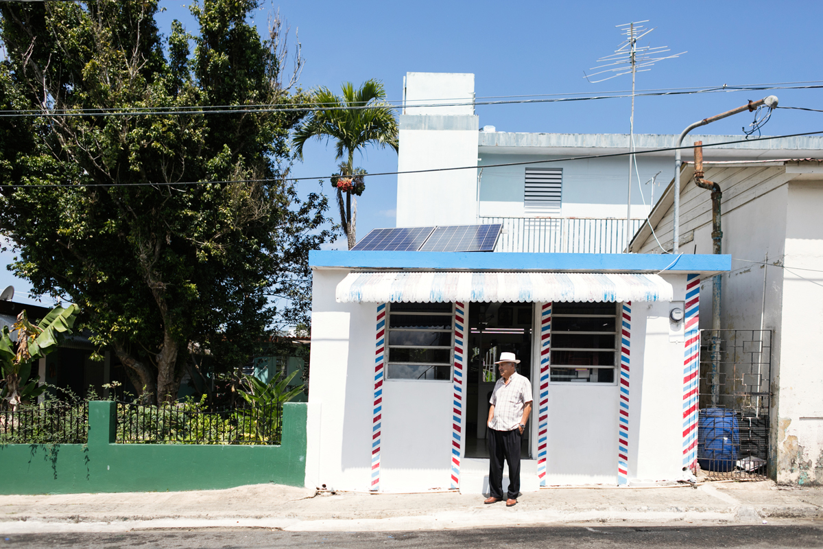 Solar panel house by Resilient Power Puerto Rico and Marvel Architects. Image credit: Monica Felix.