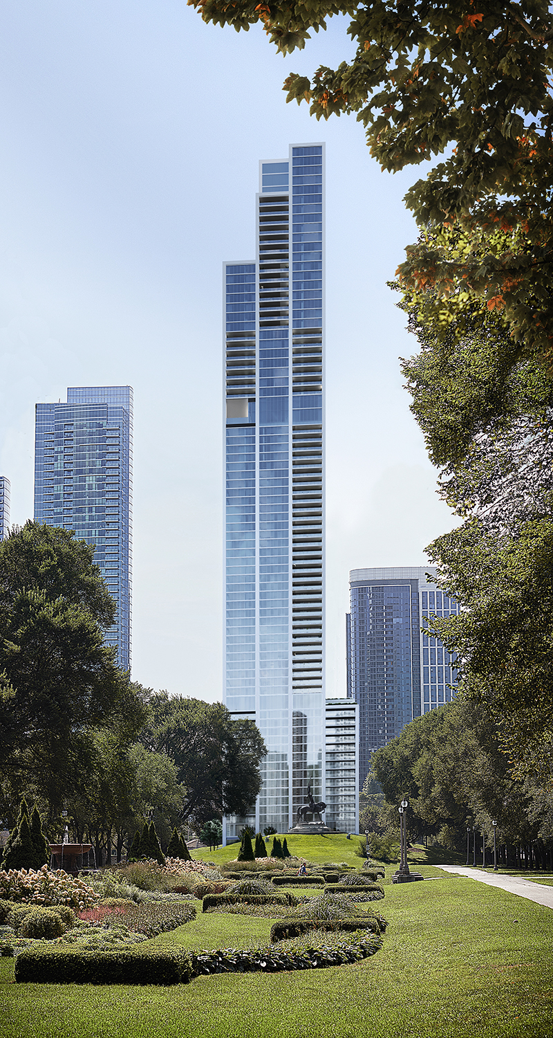 NEMA Chicago by Rafael Viñoly Architects. Image credit: Steelblue, courtesy of Crescent Heights.