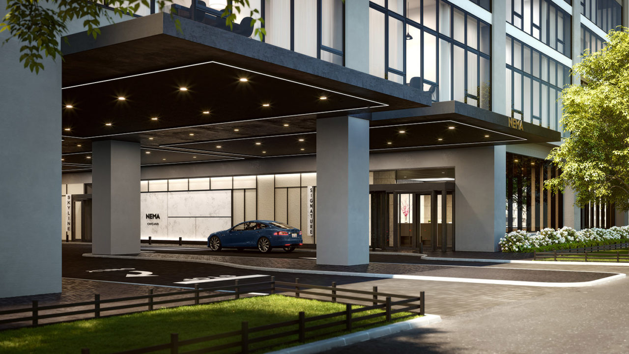 NEMA Chicago by Rafael Viñoly Architects. Image credit: Steelblue, courtesy of Crescent Heights.