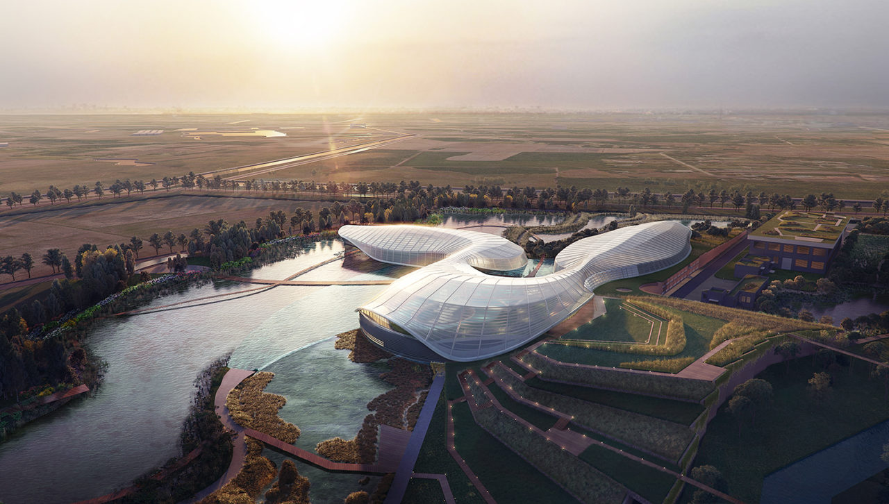 Shanghai Yangtze River Estuary Chinese Sturgeon Nature Preserve by Ennead Architects and Andropogon. Image credit: Ennead Architects and Andropogon.
