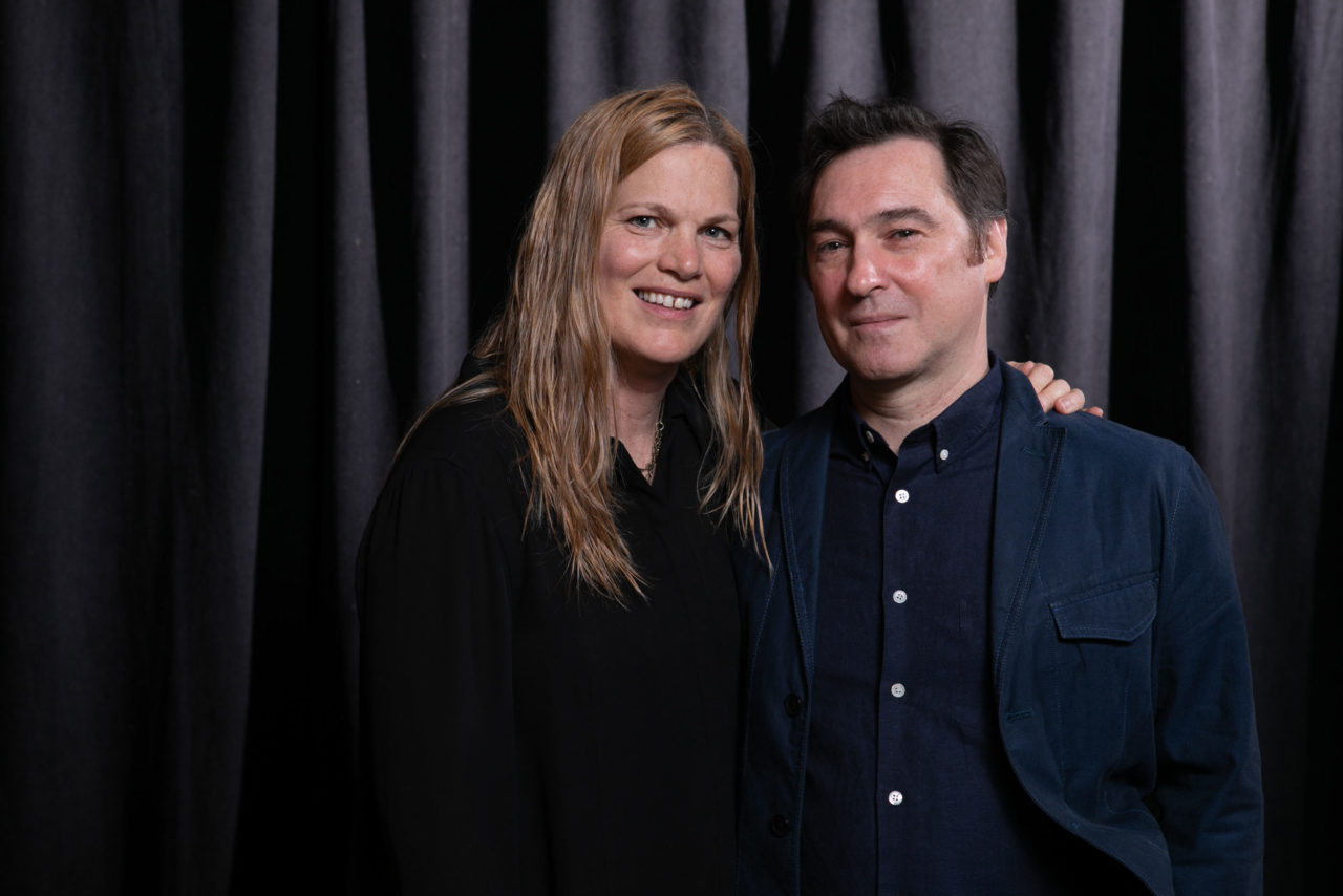 Faith Rose, AIA, and Devin O’Neill of O'Neill Rose Architects accepted an Interiors Merit award for Oculi House in New York City. Photo: Sam Lahoz.