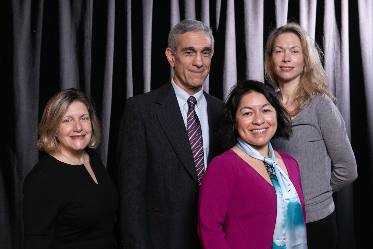 Andrea Steele of TEN Arquitectos and team accepted an Interiors Honor award for the New York Public Library 53rd Street Branch. Photo: Sam Lahoz.