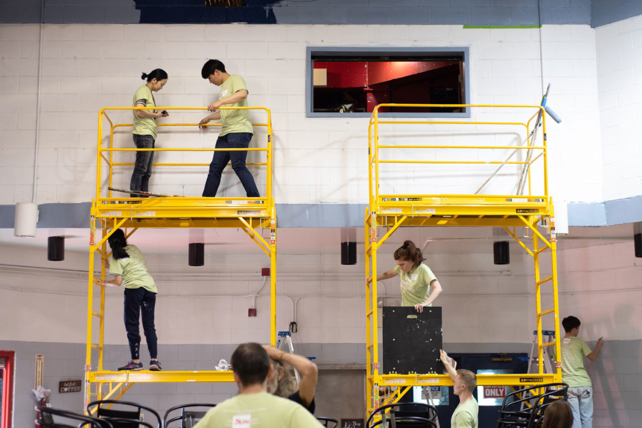 FXCollaborative, NBBJ, Perkins Eastman, and SGVA at Rebuilding Together NYC. Photo: Perkins Eastman.