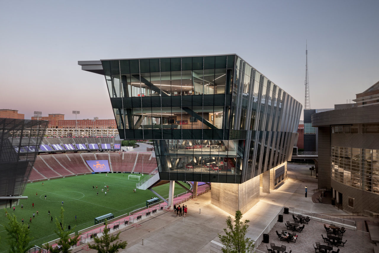 Nippert Stadium West Pavilion, Cincinnati, OH, by Architecture Research Office (ARO). Photo: Jeremy Bitterman.