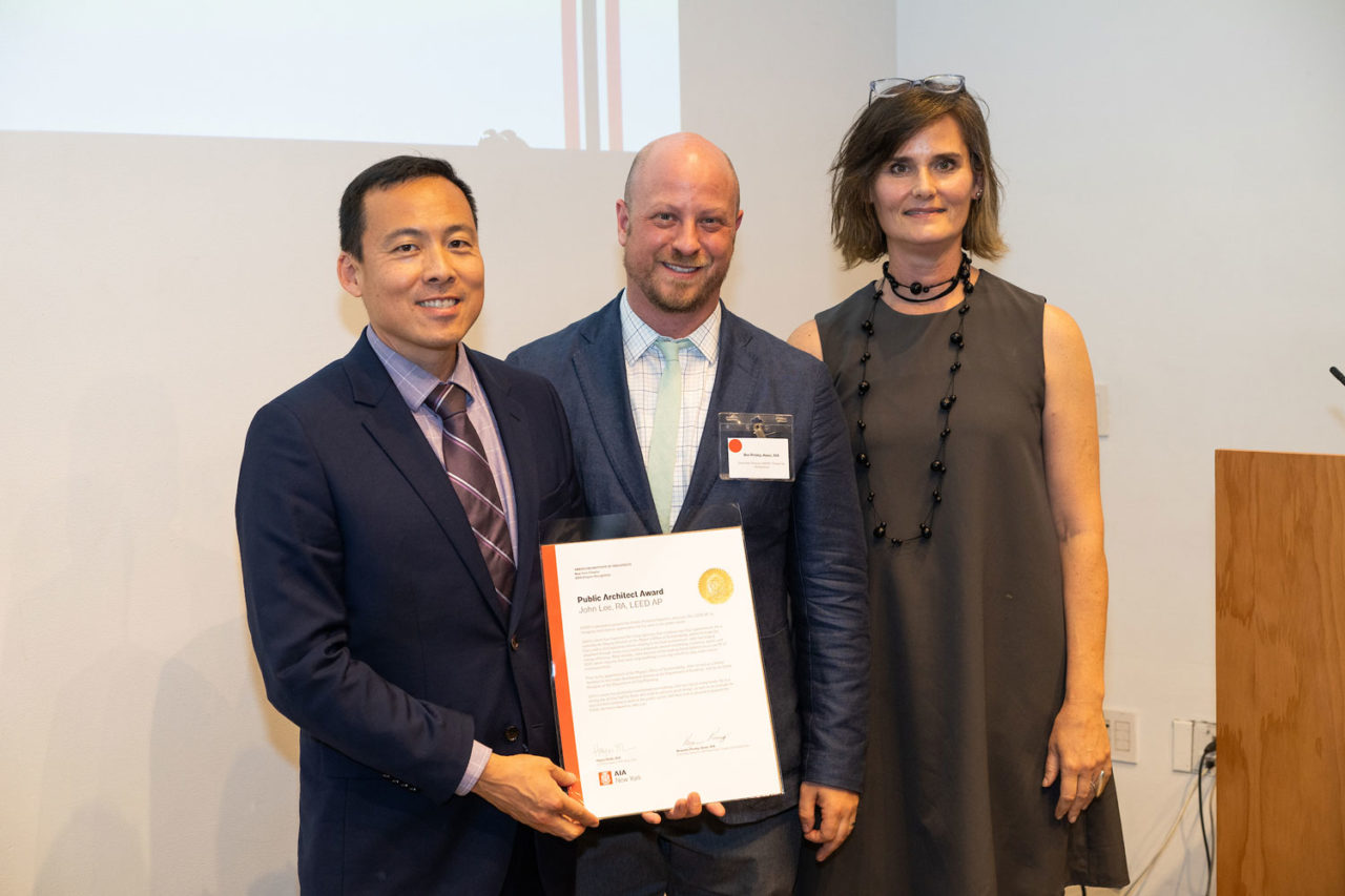 Public Architect Award: John Lee, RA, LEED AP, Deputy Director for Buildings & Energy Efficiency, NYC Mayor’s Office of Sustainability. Photo: Samuel Lahoz.