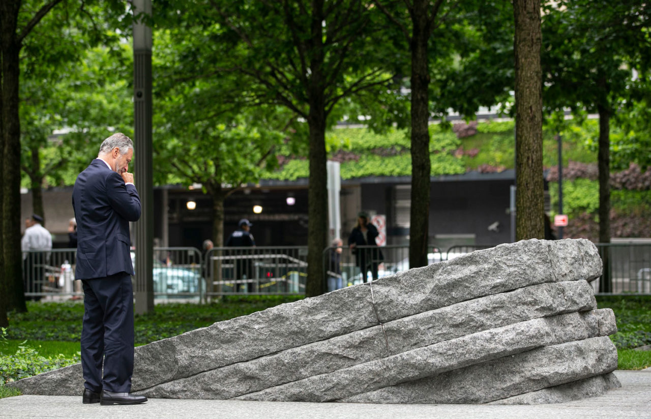 9/11 Memorial Glade by Handel Architects and PWP Landscape Architecture. Photo: Jin S. Lee, 9/11 Memorial and Museum.