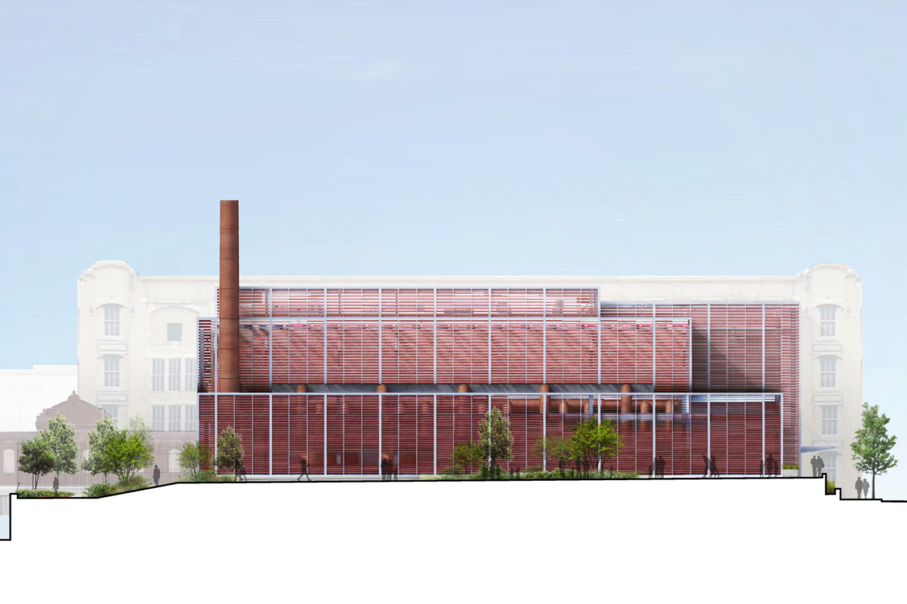 Gowanus CSO by Selldorf Architects, NYC DEP, Hazen and Sawyer, Brown and Caldwell, and DLANDstudio. Image: Selldorf Architects.