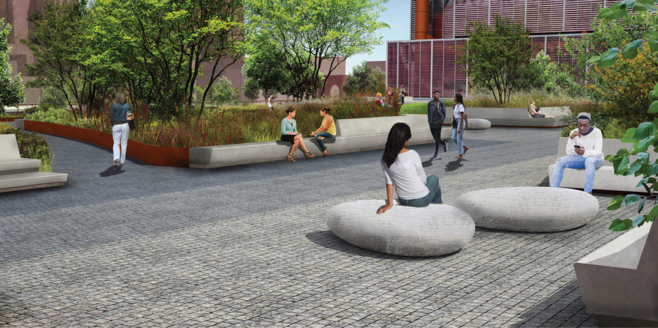 Gowanus CSO by Selldorf Architects, NYC DEP, Hazen and Sawyer, Brown and Caldwell, and DLANDstudio. Image: Selldorf Architects and DLANDStudio.