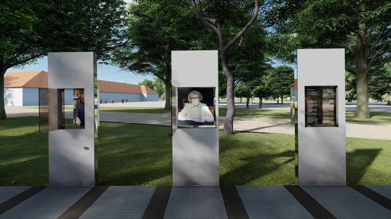 “Through the Lens of Faith” designed by Studio Daniel Libeskind at the Auschwitz-Birkenau State Museum in Oświęcim, Poland. Image: Courtesy of Studio Daniel Libeskind.