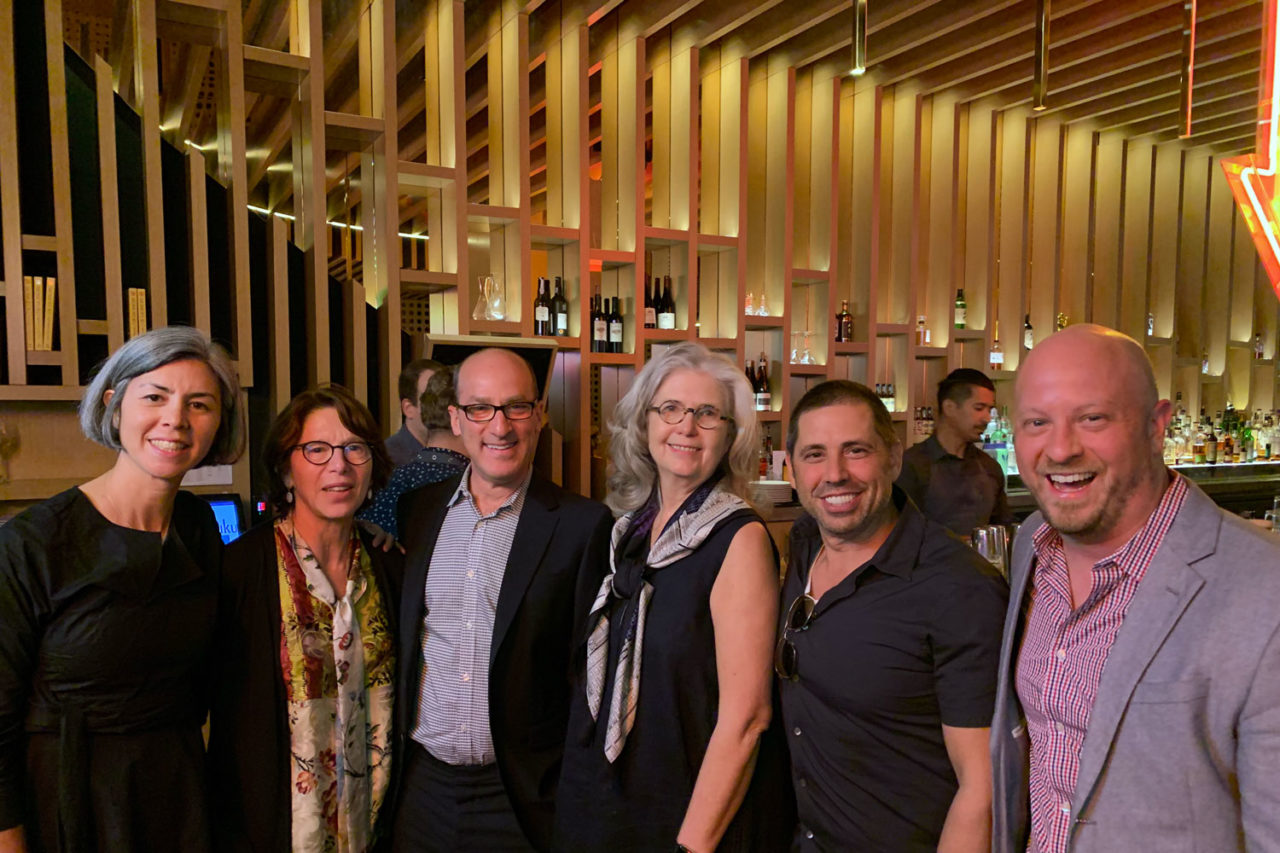 AIANY future President Kim Yao, AIA, past president Carol Loewenson, FAIA, Stephen Cassell, FAIA, Sherida Paulsen, FAIA, Jared Della Valle, FAIA, and AIANY Executive Director Benjamin Proksy, Assoc. AIA.
