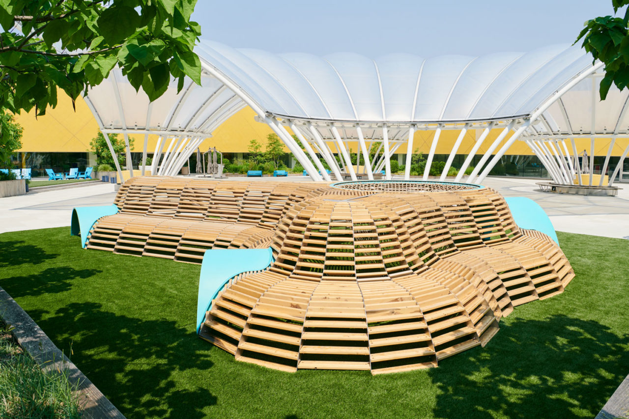 Roofscape by TRI-LOX at the Brooklyn Children's Museum. Photo: Arion Doerr.