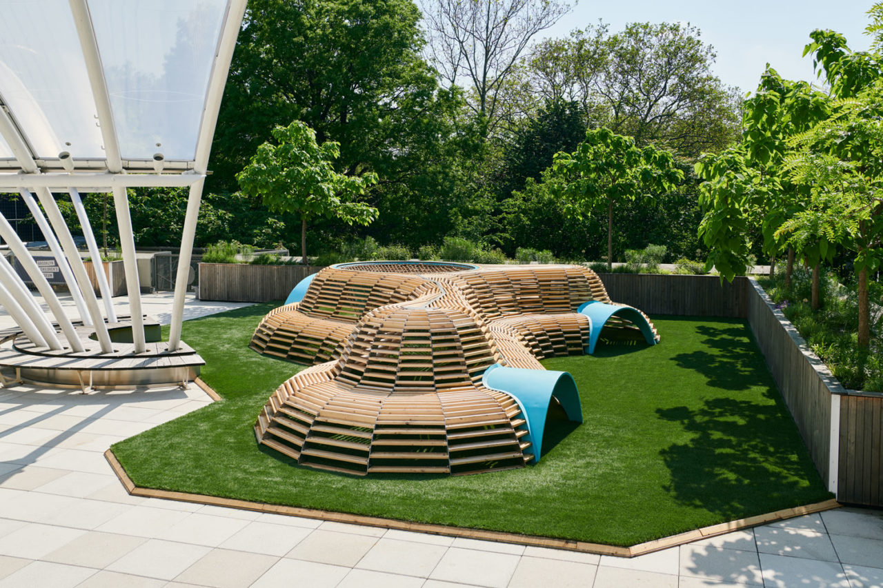 Roofscape by TRI-LOX at the Brooklyn Children's Museum. Photo: Arion Doerr.