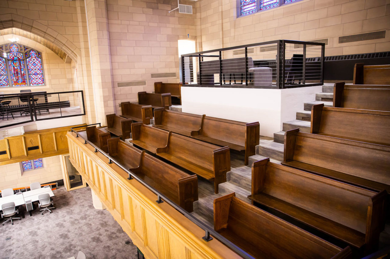 Audible’s Innovation Cathedral in Newark, designed by Spector Group, Perkins Eastman, and Mikesell Associates. Photo: Ashlee Harrison.
