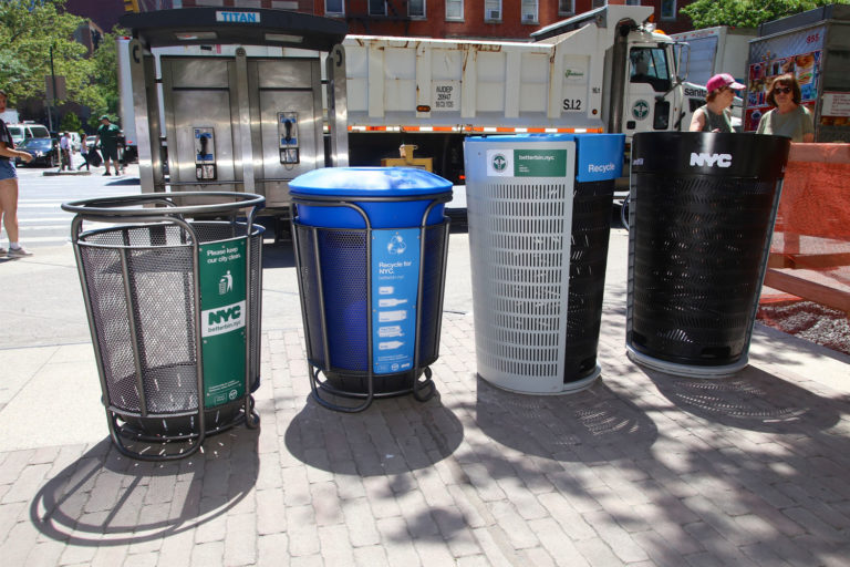 Better Bin NYC prototype by finalists Smart Design and Group Project. Photo: Courtesy of NYC DOT.