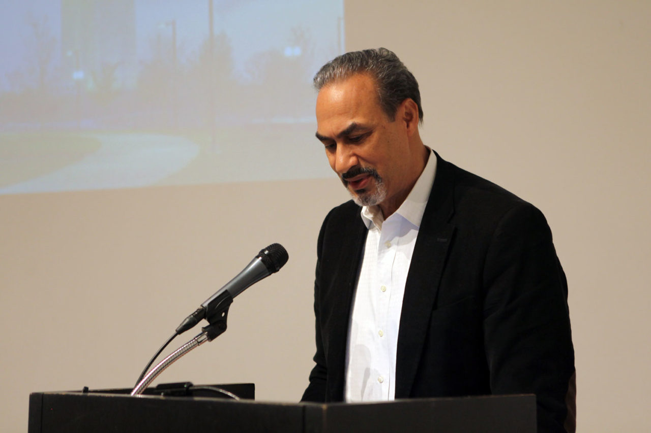 Phil Freelon, FAIA, LEED AP, speaking at the Center for Architecture in 2017 for Revisiting Whitney Young: Diversity Today.