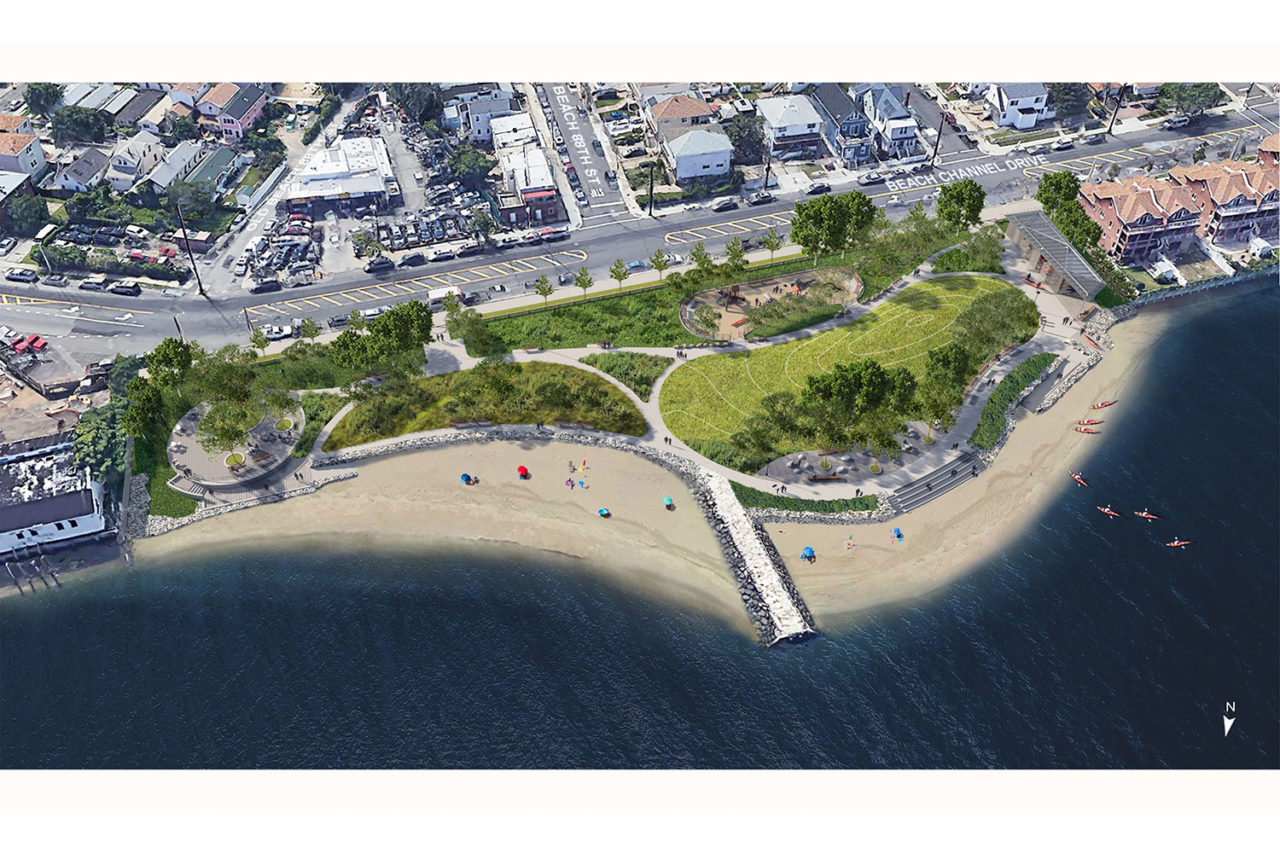 Bay Breeze Park designed by Quennell Rothschild & Partners (QRP) for the NYC Department of Parks.