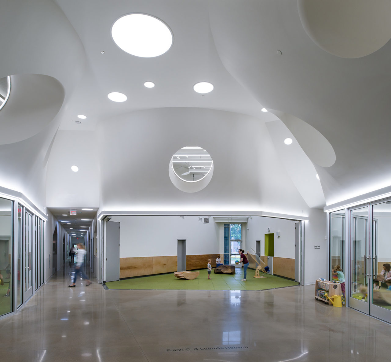 Helen R. Walton Children's Enrichment Center by LTL Architects and SCAPE Landscape Architecture. Image credit: Aaron Kimberlin.
