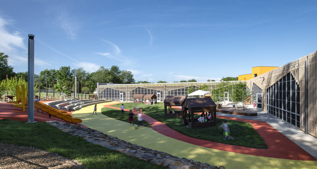 Helen R. Walton Children's Enrichment Center by LTL Architects and SCAPE Landscape Architecture. Image credit: Aaron Kimberlin. 