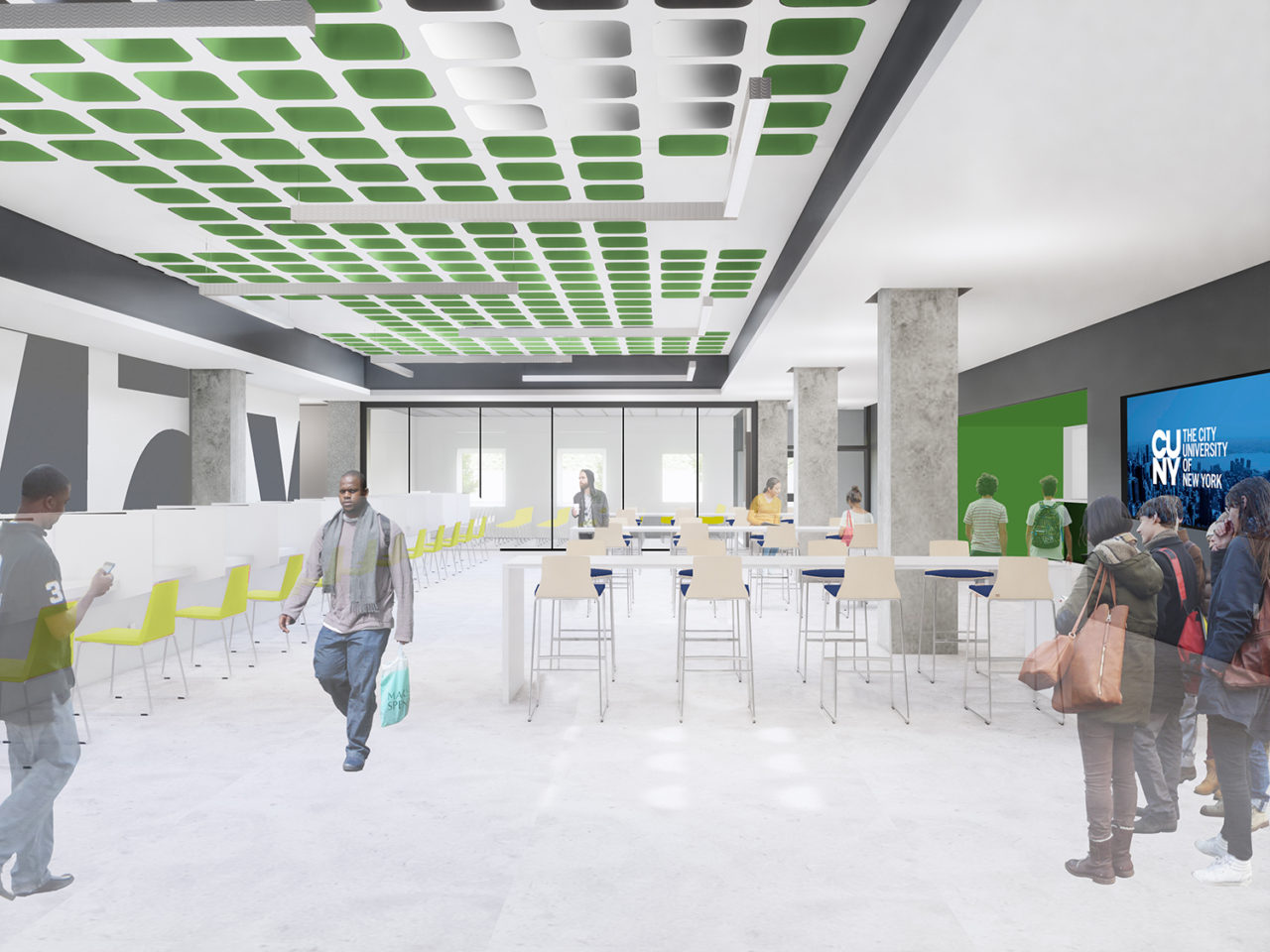 Bronx Express at Meister Hall, Bronx Community College, by Dattner Architects. Image credit: Dattner Architects.