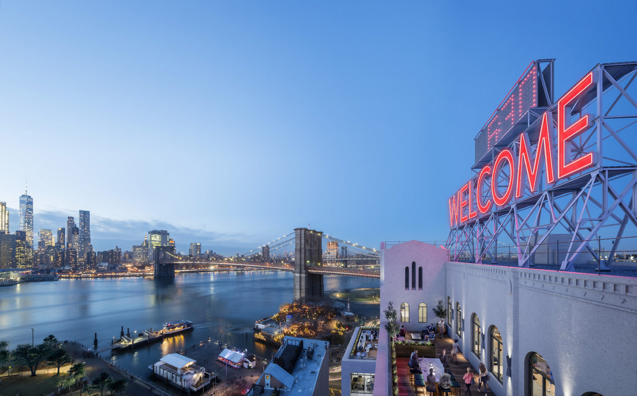 DUMBO Panorama by Gensler with Terrain. Rendering courtesy Columbia Heights Associates. 