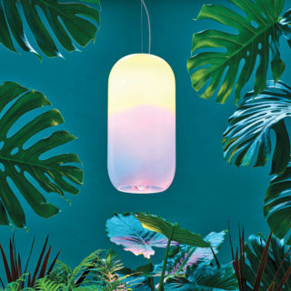 The Gople Lamp, a collaboration between BIG Ideas and Artemide, was primarily designed as a grow lamp to stimulate photosynthesis indoors. Photo: Courtesy of BIG.