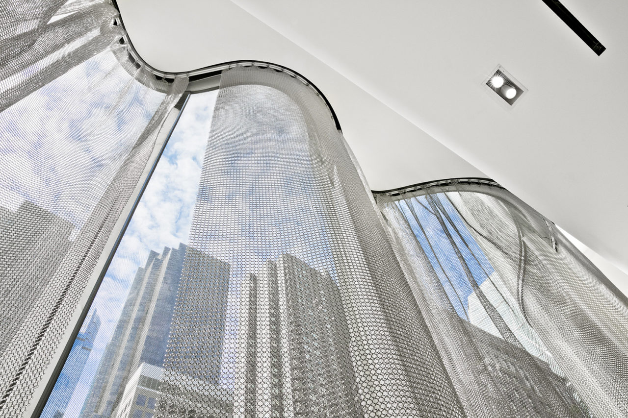 Nordstrom's 57th Street Flagship by James Carpenter Design Associates with Dark Clark, AIA, LEED AP, SVP of Store Design, Architecture & Construction at Nordstrom's. Image credit: Connie Zhou.