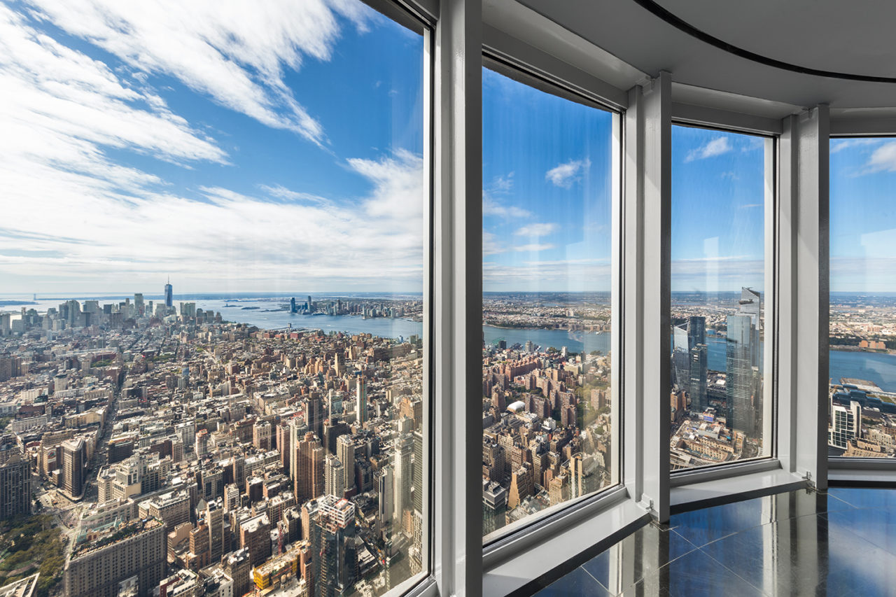 Empire State Building 102nd-Floor Observatory by Corgan (architect-of-record), Skanska (construction manager), Thinc Design (experiential designer), and Thornton Thomasetti (structural engineer). Image credit: Evan Joseph, courtesy of Empire State Realty Trust.