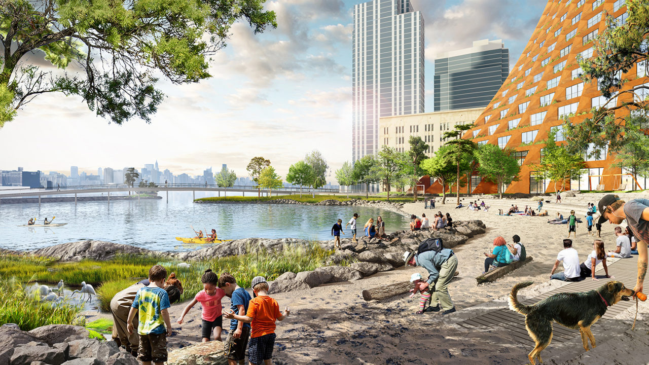 River Street Master Plan by BIG - Bjarke Ingels Group and James Corner Field Operations. Image credit: James Corner Field Operations and BIG - Bjarke Ingels Group, courtesy of Two Trees Management.