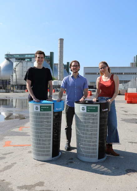 Group Project with the winning design for the BetterBin competition. Image courtesy of DSNY.