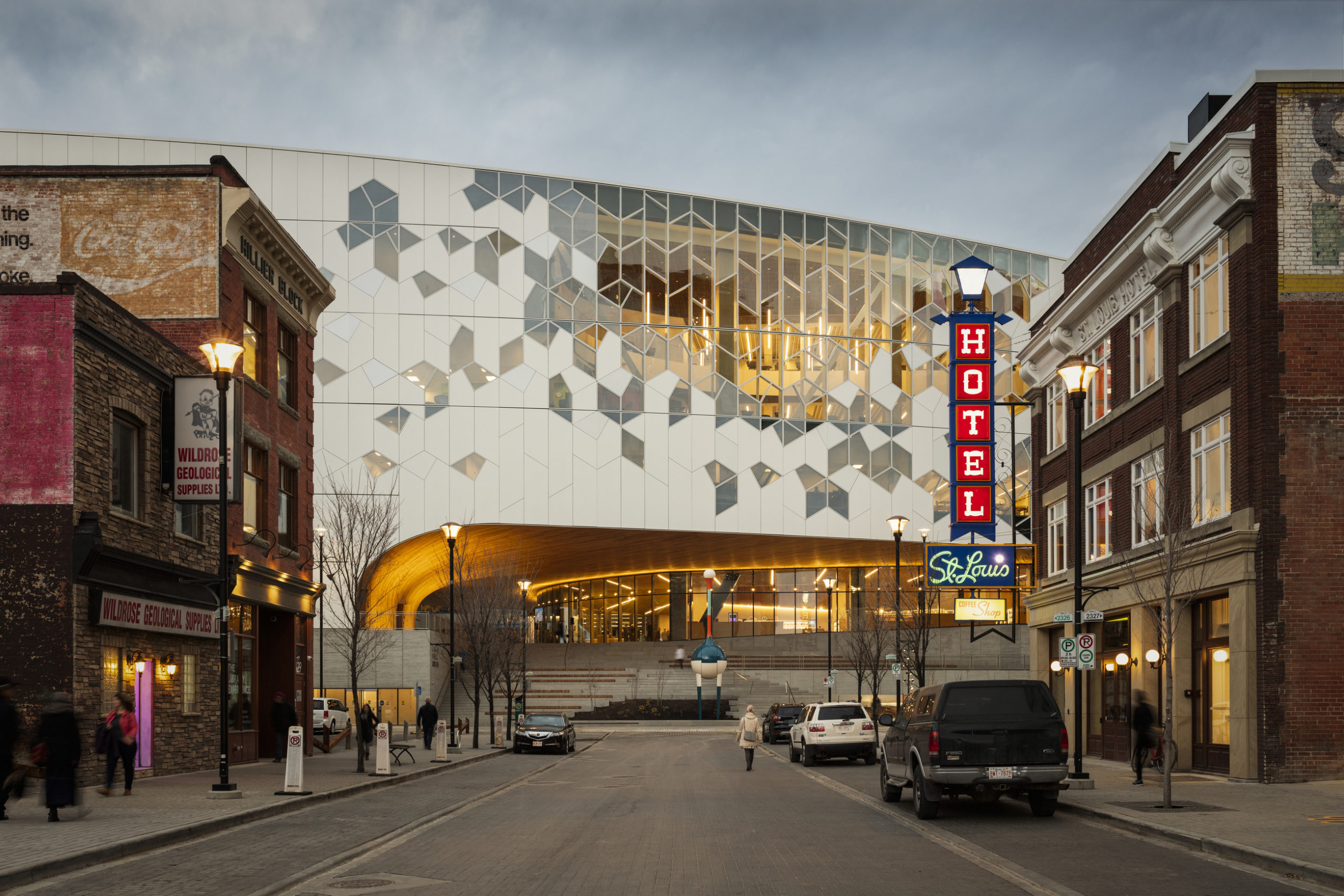 Architecture Honor Award: Calgary Central Library by Snøhetta and DIALOG, in Calgary, Canada. Photo: Michael Grimm/Snøhetta.