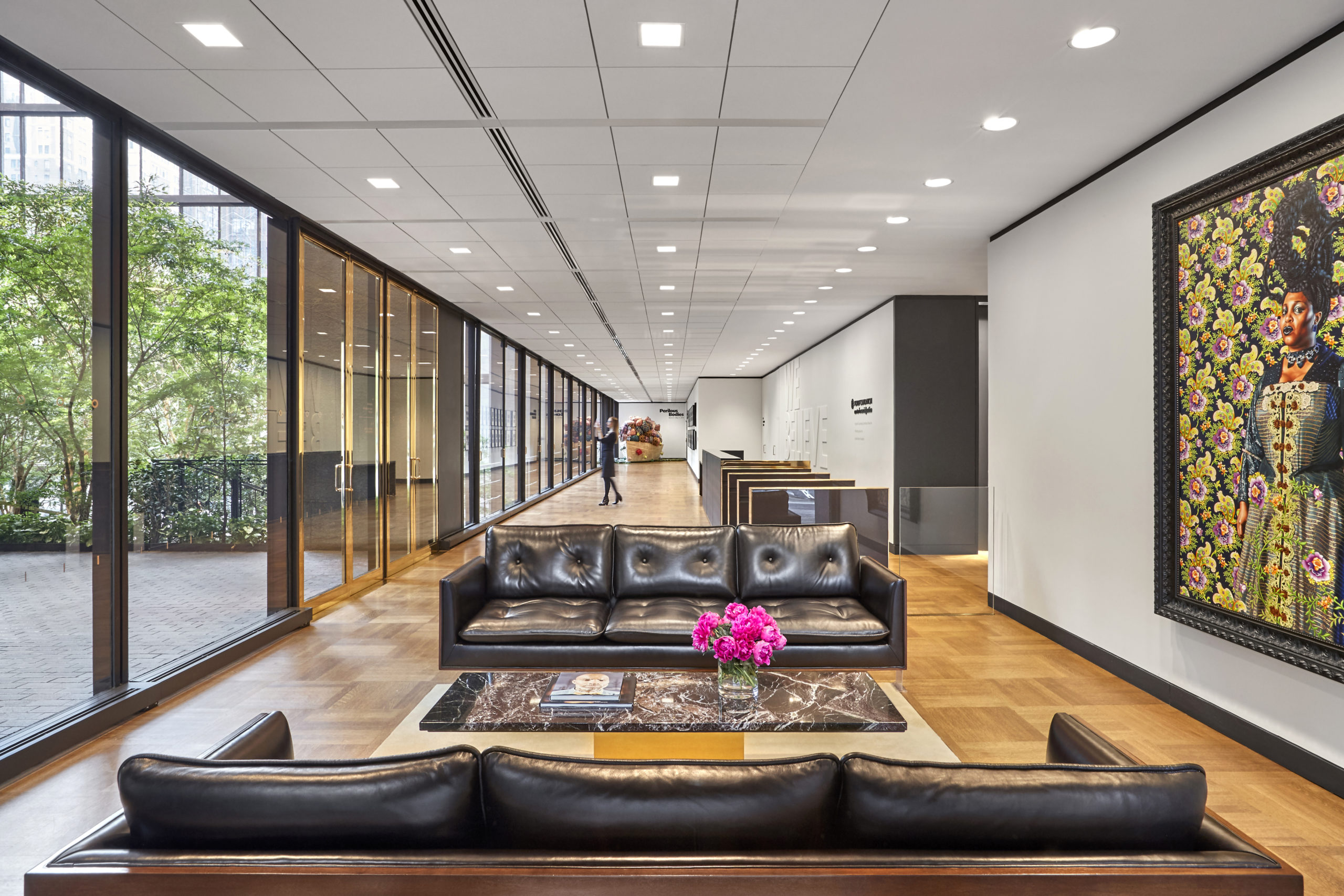 Interiors Honor Award: Ford Foundation for Social Justice Restoration by Gensler, Raymond Jungles, and SiteWorks, in New York, NY. Photo: Garrett Rowland/Gensler.