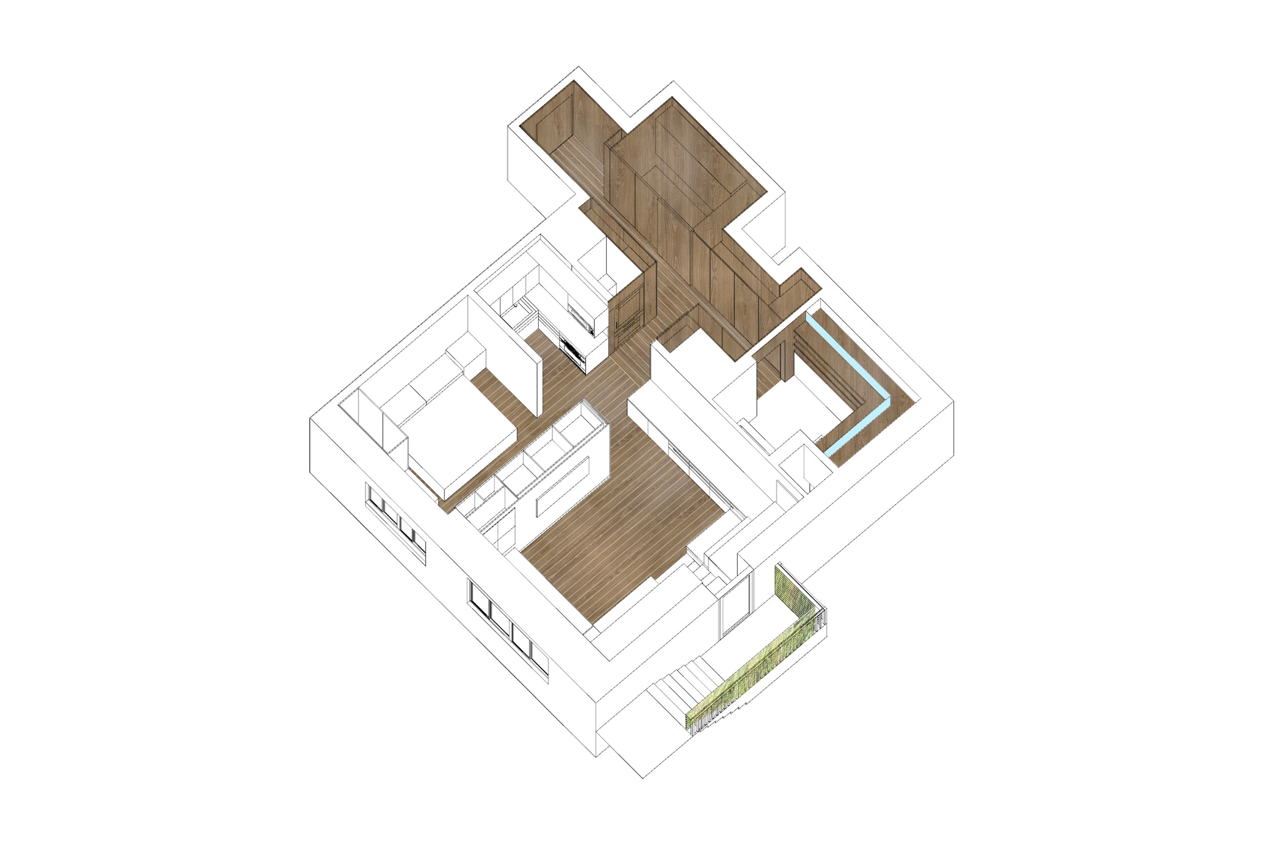 Interiors Merit Award: Hopp Apartment by Martin Hopp Architect, in New York, NY.