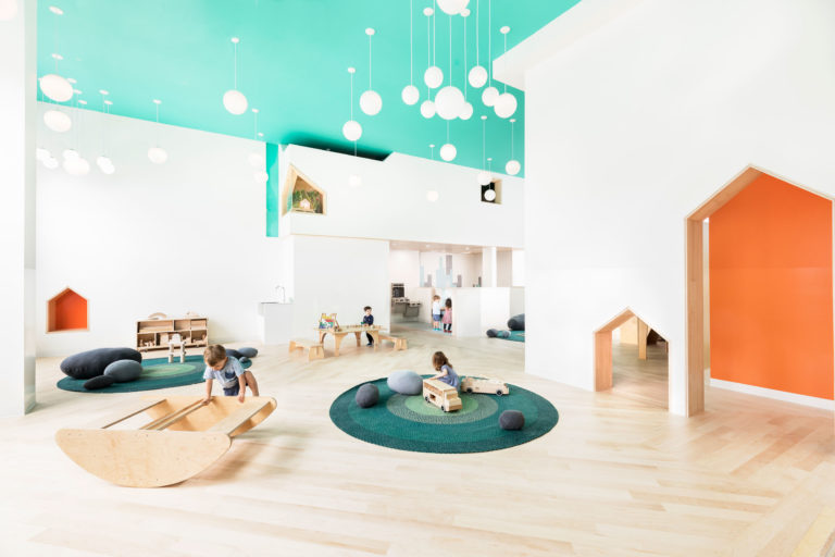 Interiors Honor Award: Mi Casita Preschool and Cultural Center by Barker Associates Architecture Office and 4|MATIV, in Brooklyn, NY. Photo: Lesley Unruh.