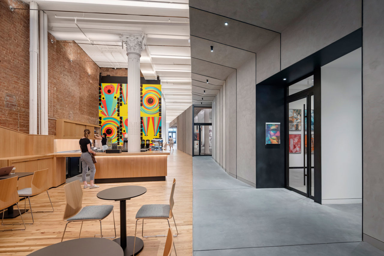 Interiors Honor Award: Poster House by LTL Architects, in New York, NY. Photo: Michael Moran/OTTO.