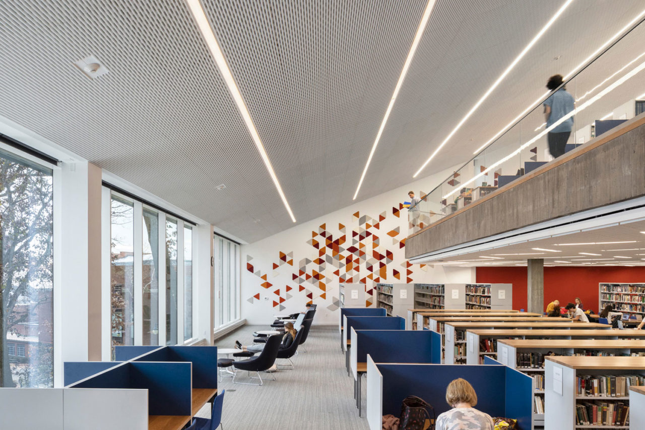 Tate Library, Ethical Culture Fieldston School, Bronx, NY. Photo: James Ewing.