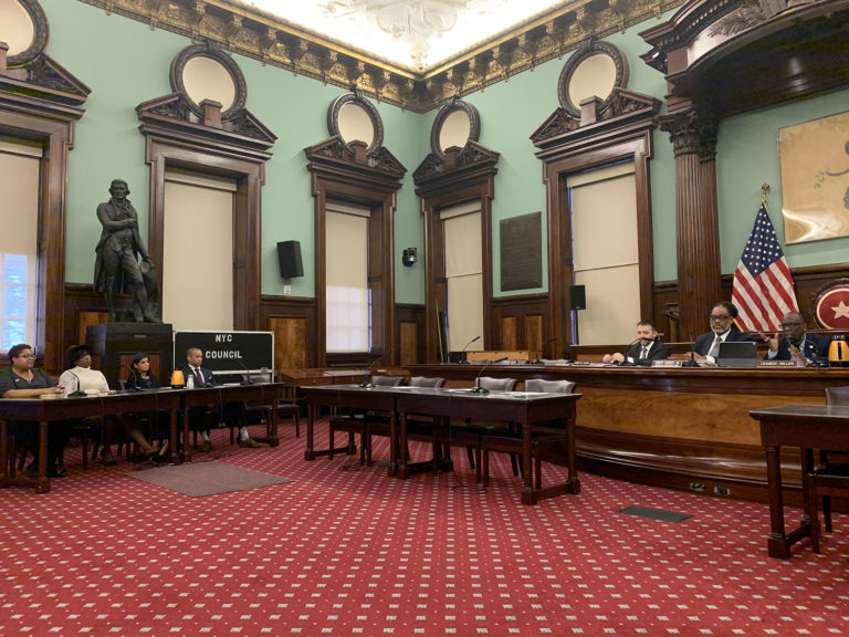 AIANY members testifying at the City Council about MWBEs. Image: AIA New York.