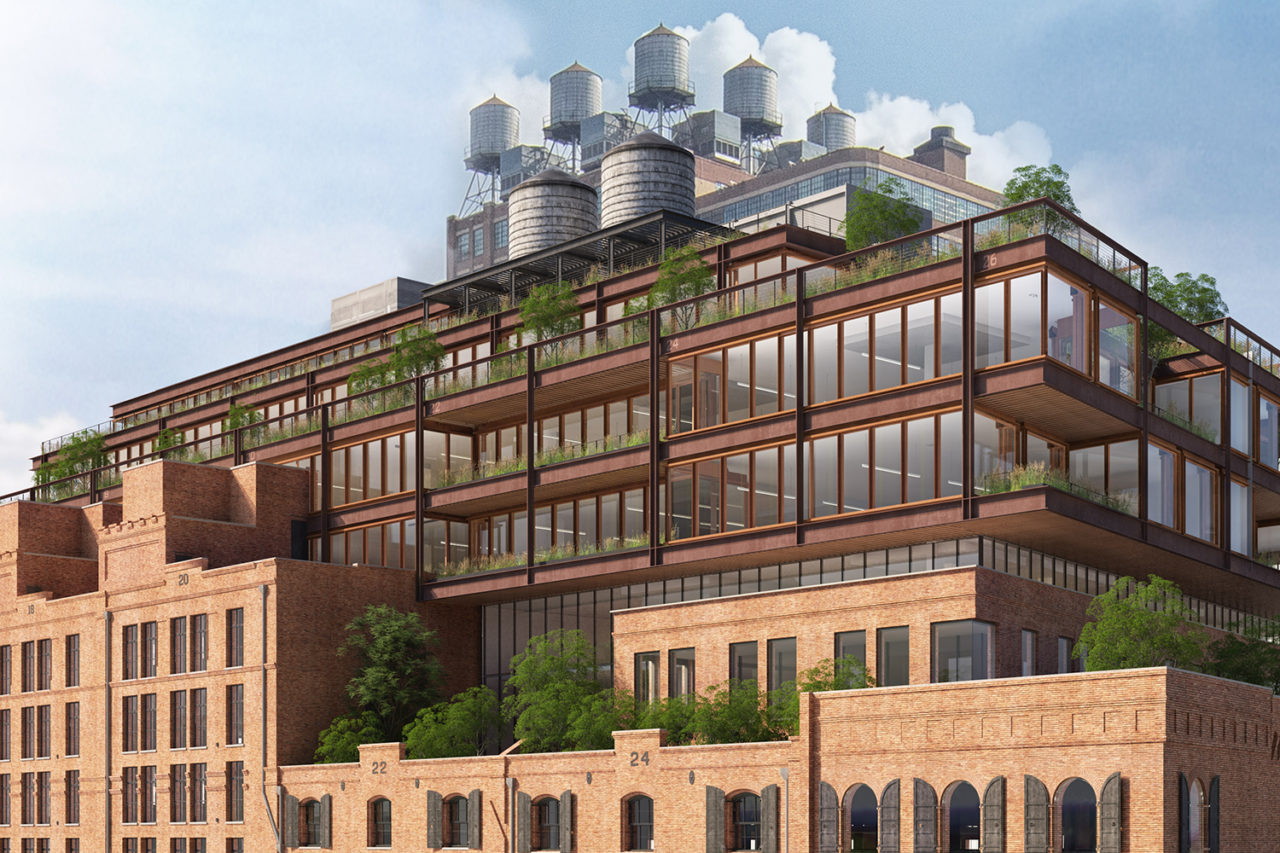 Terminal Warehouse by COOKFOX Architects. Rendering: COOKFOX Architects.