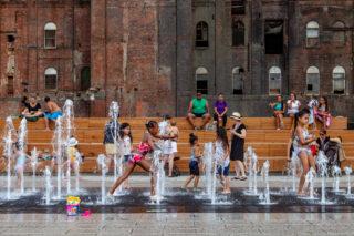 Urban Design Honor Award: Domino Park by James Corner Field Operations and SHoP Architects (with Vishaan Chakrabarti), in Brooklyn, NY. Photo: Barrett Doherty.