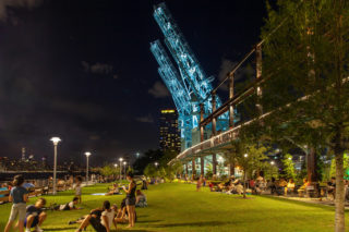 Urban Design Honor Award: Domino Park by James Corner Field Operations and SHoP Architects (with Vishaan Chakrabarti), in Brooklyn, NY. Photo: Barrett Doherty.