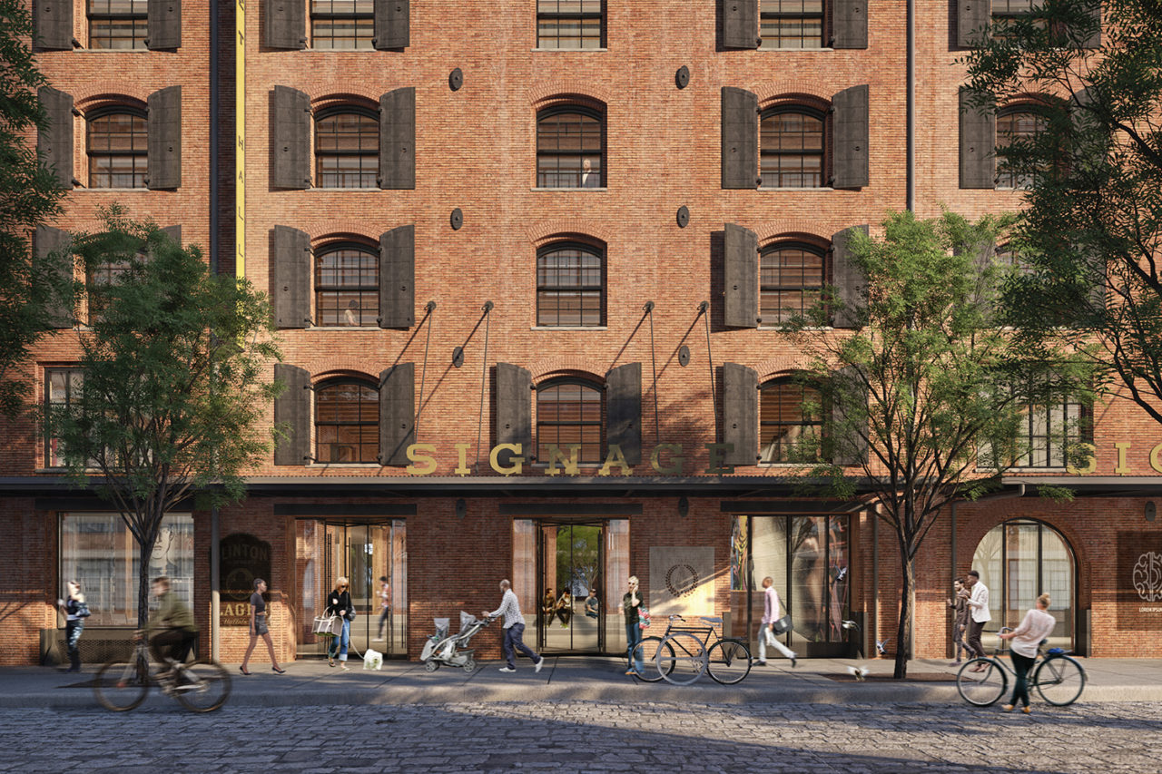 Terminal Warehouse by COOKFOX Architects. Rendering: COOKFOX Architects.