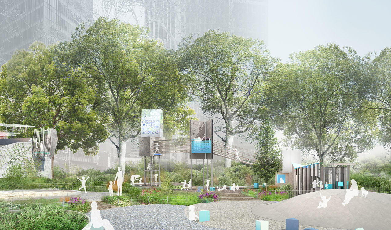 Battery Playscape by BKSK Architects and Starr Whitehouse Landscape Architects. Image: BKSK Architects and Starr Whitehouse Landscape Architects. 