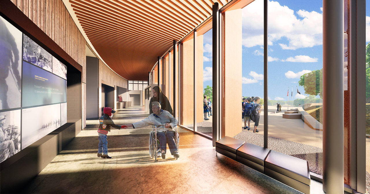 National Purple Heart Hall of Honor by ikon.5 architects. Rendering: ikon.5 architects.