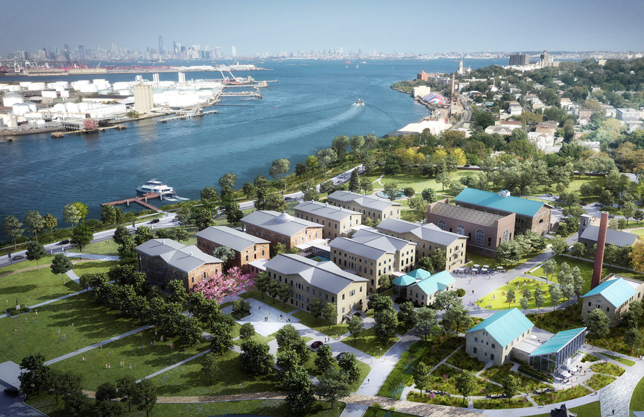 Snug Harbor Cultural Center and Botanical Garden Master Plan by Marvel Architects. Image:  Rendering by LiFang Technologies.