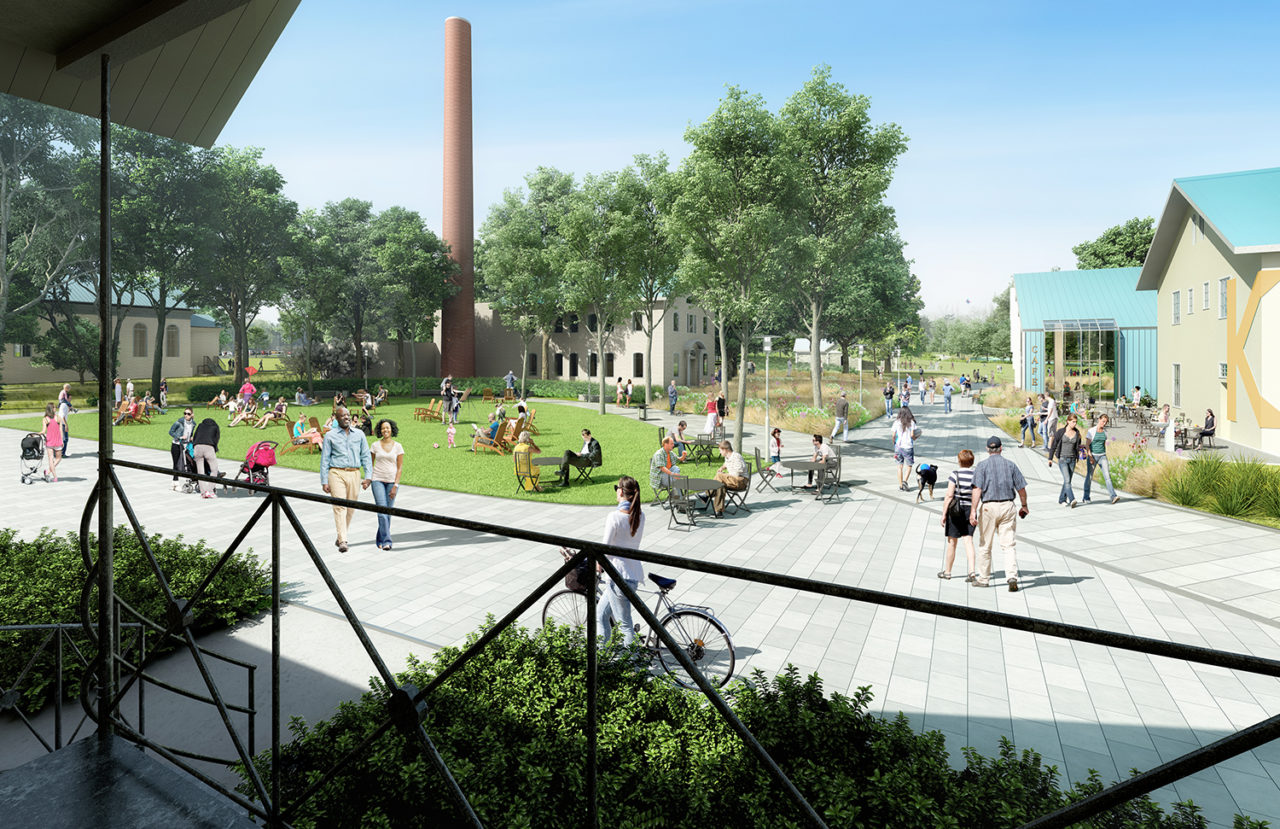 Snug Harbor Cultural Center and Botanical Garden Master Plan by Marvel Architects. Image:  Rendering by LiFang Technologies.